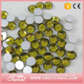 SS12 olivine crystal octagon beads non hotfix rhinestone for dress